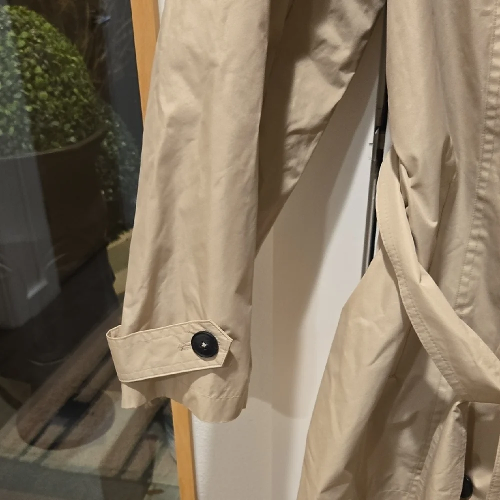Nine West Beige Belted Trench Coat for Women, XL, GUC, Designer Chic, Casual - Picture 6 of 12